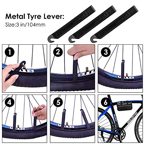 Kit riparazione gomme bici 16 in 1